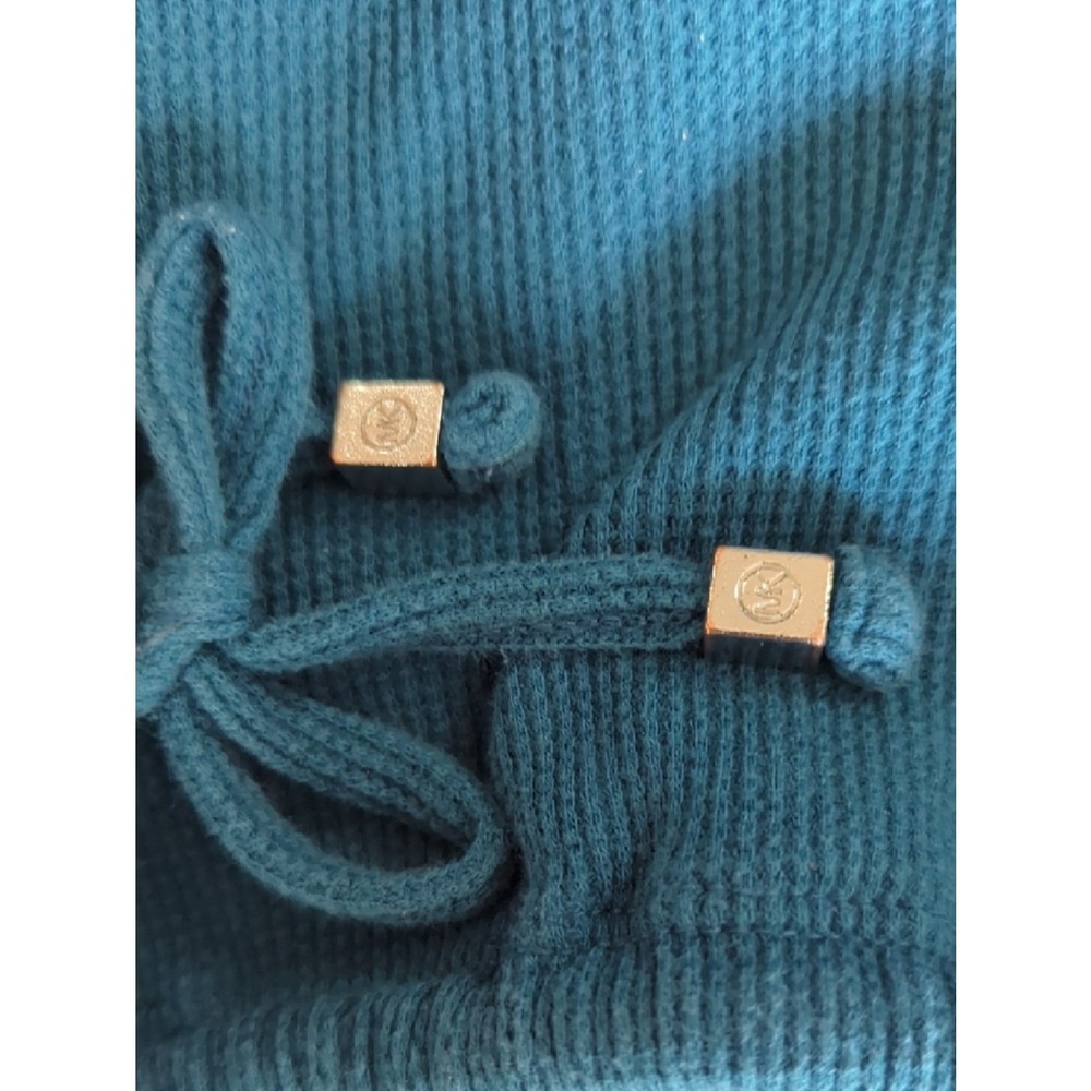 Michael Kors Blue (Teal) Ribbed Long Sleeve Top Size Small - Picture 4 of 5